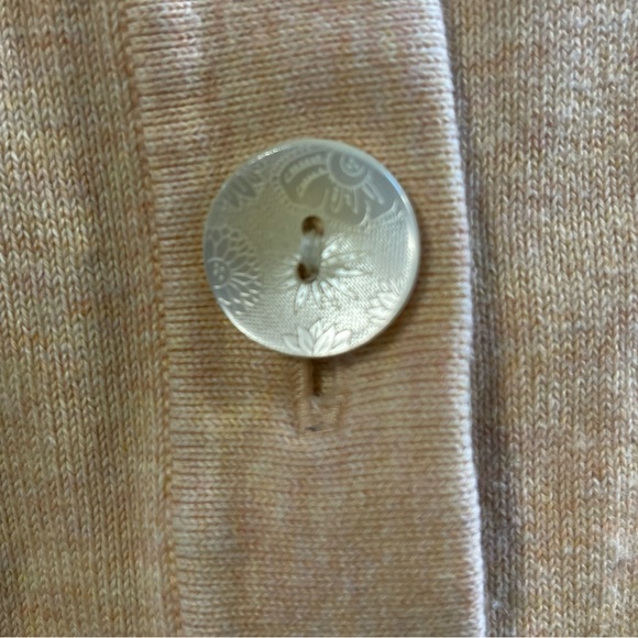 J. Jill Soft Peach Button-Up Cardigan Size 1X - Picture 7 of 9